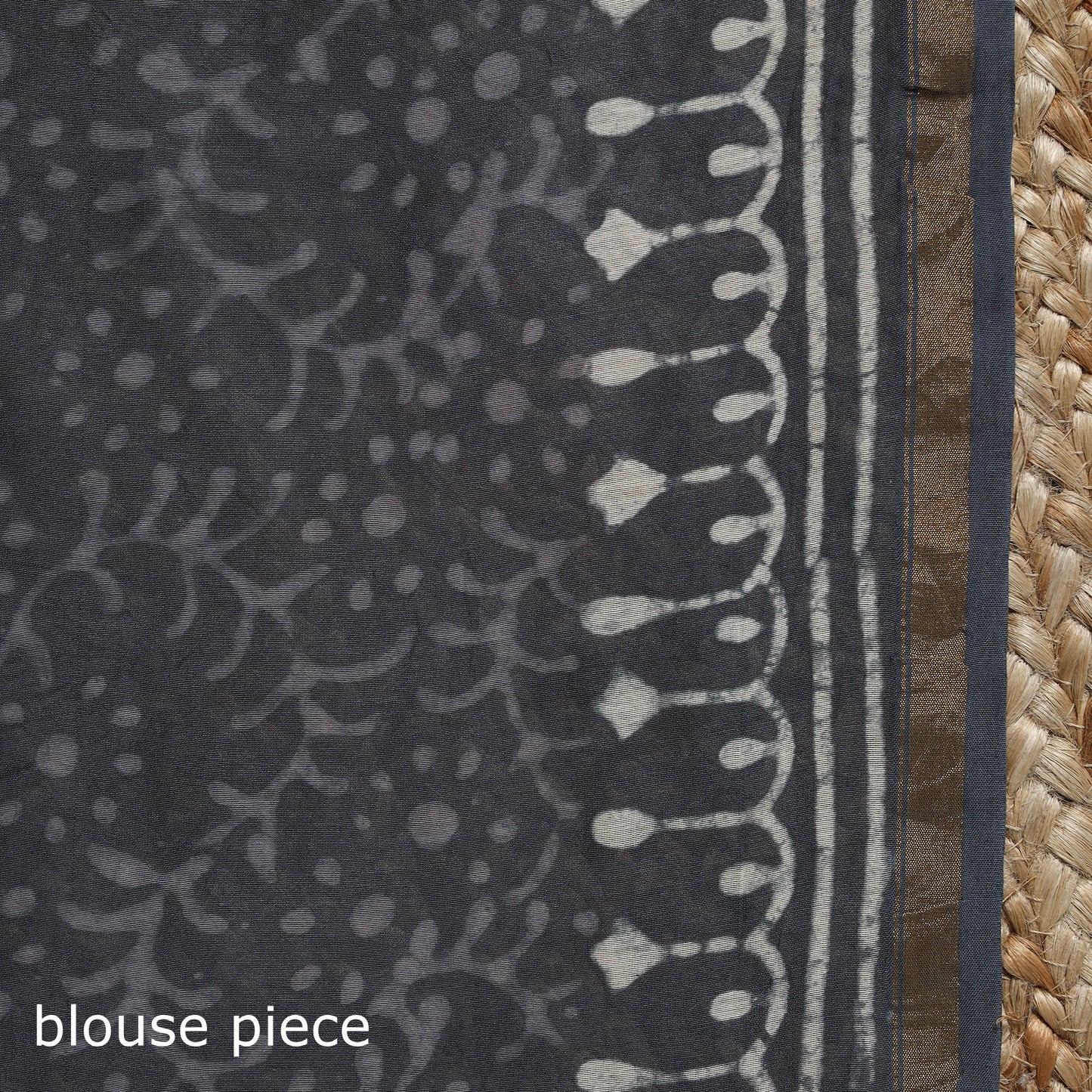 Chanderi silk hand block batik print saree 80 - handcrafted