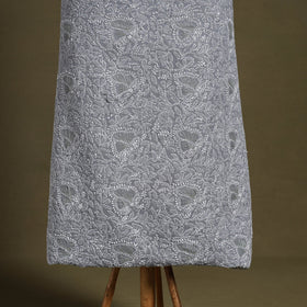 Chikankari with Parsi Style Embroidery Cotton Kurta Material