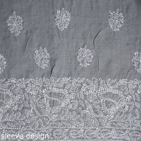 Chikankari with Parsi Style Embroidery Cotton Kurta Material