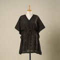 Grey - cotton bagh kaftan with tie-up waist (medium) 01