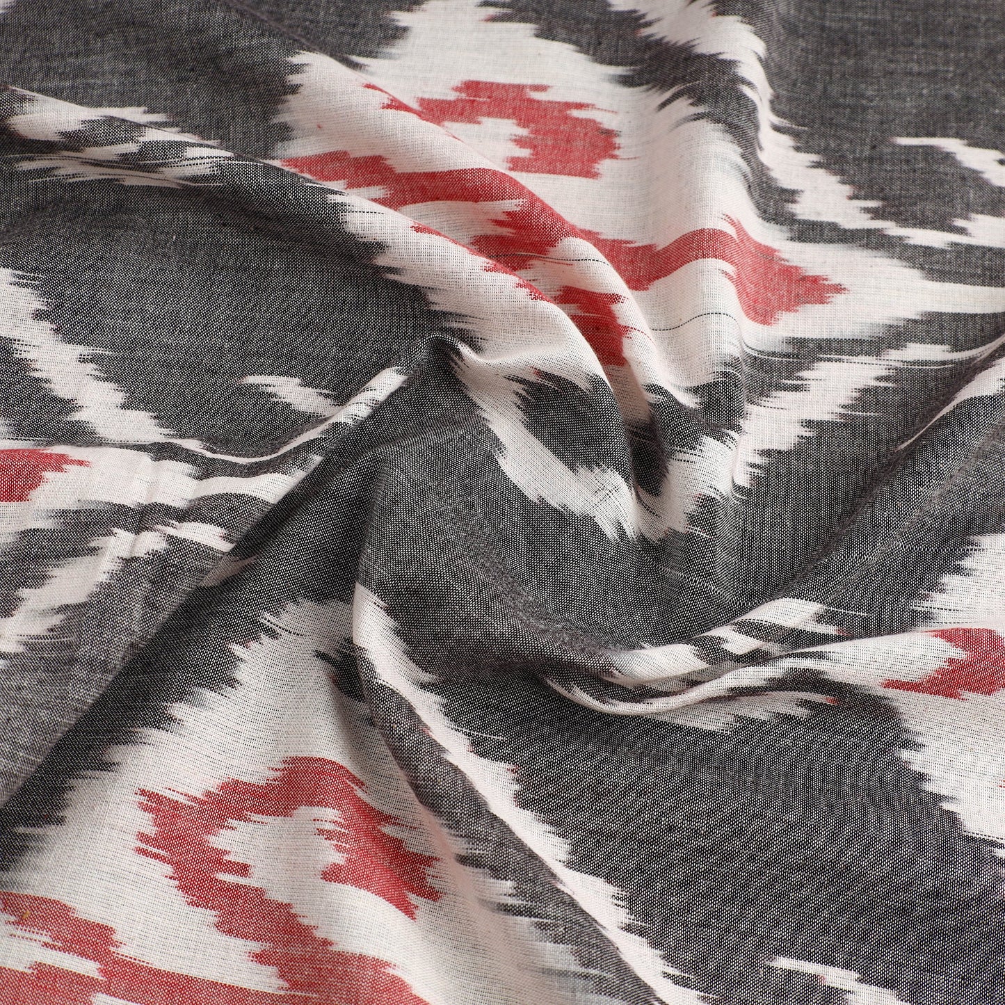  Handloom Cotton Central Asian Pochampally Ikat Fabric