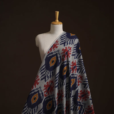 Cotton central asian pochampally ikat fabric 19