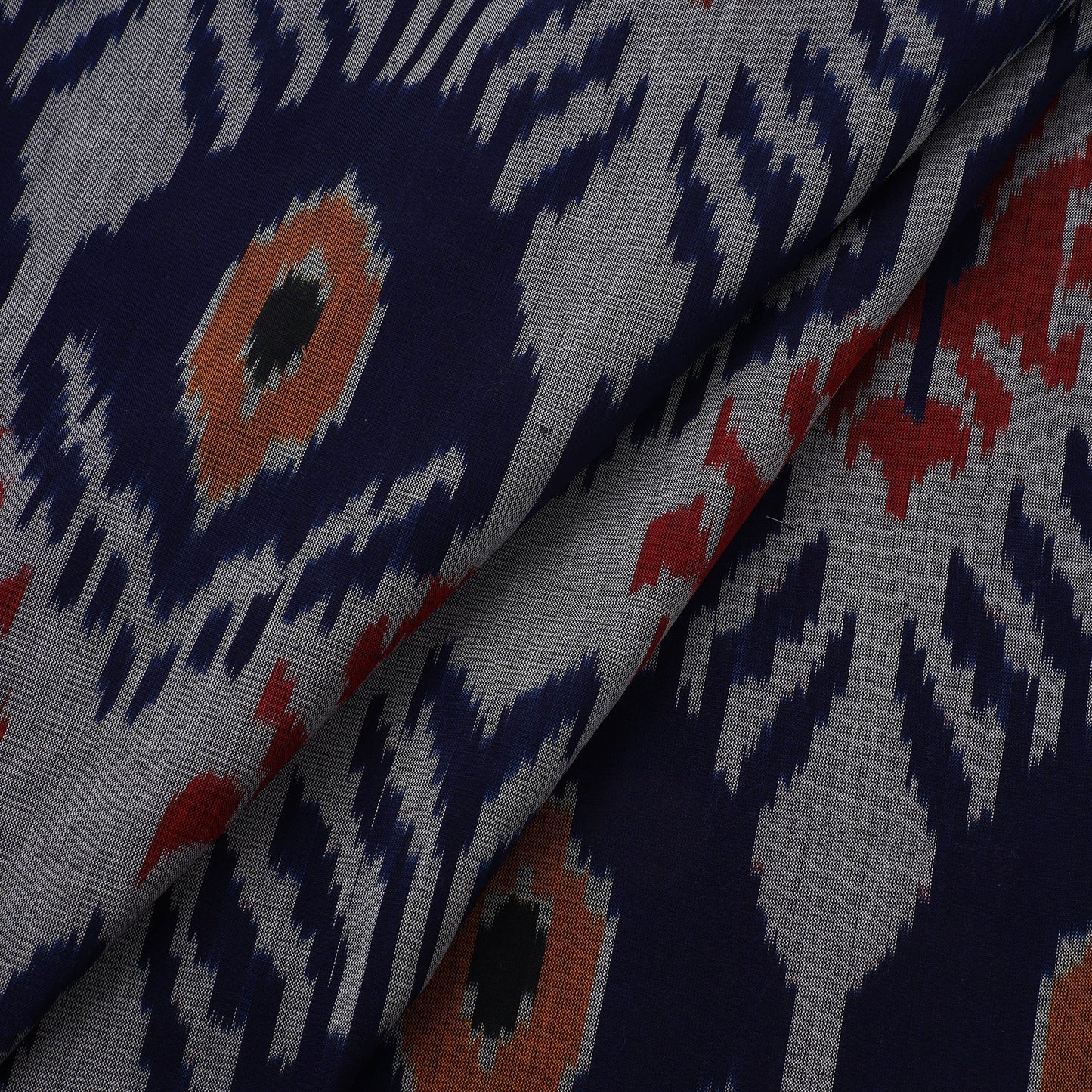Cotton central asian pochampally ikat fabric 19