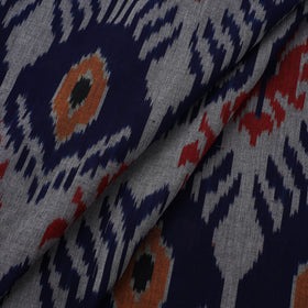 Cotton central asian pochampally ikat fabric 19