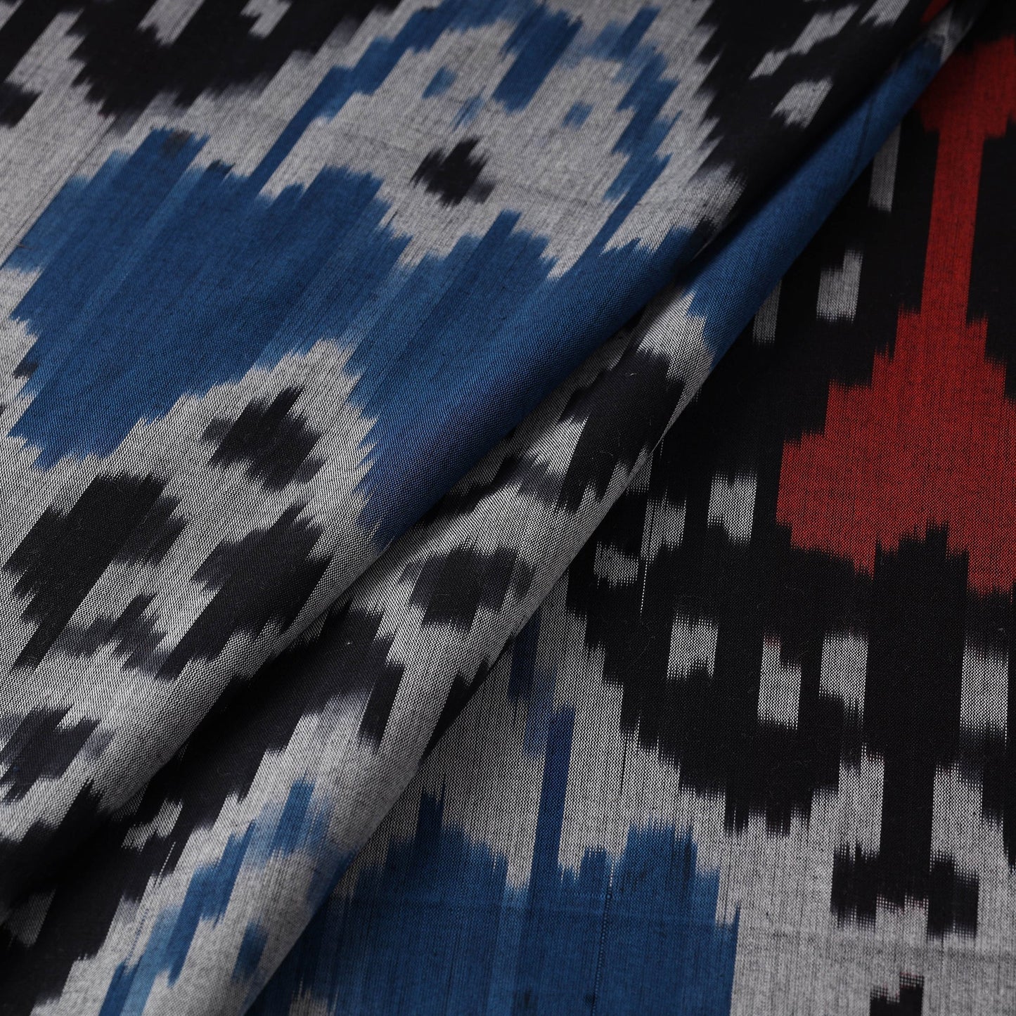 Cotton central asian pochampally ikat fabric 25
