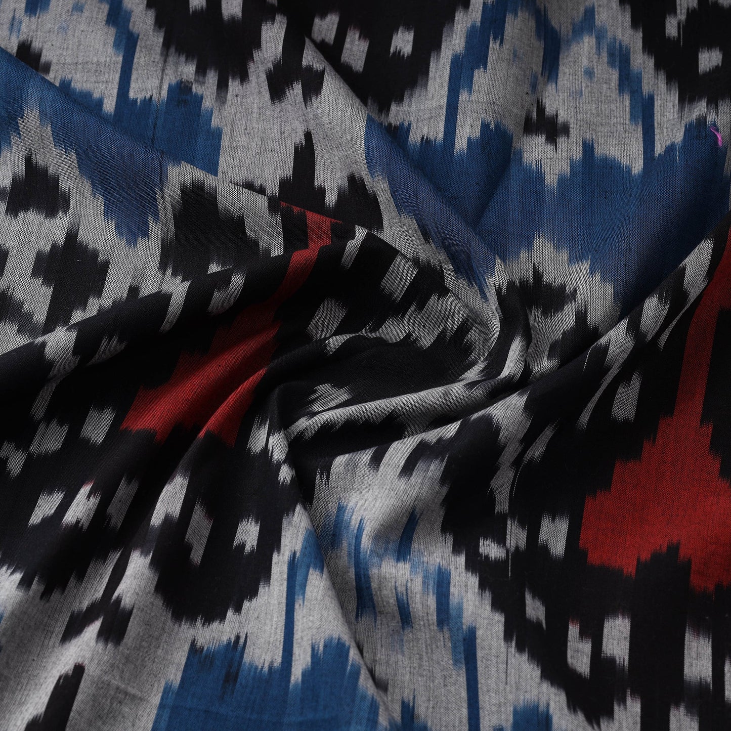 Cotton central asian pochampally ikat fabric 25