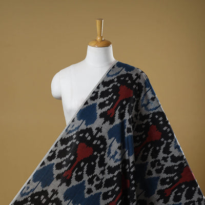 Cotton central asian pochampally ikat fabric 25