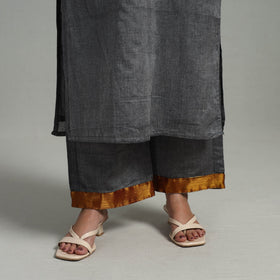  Grey Cotton Dharwad Kurta Set with Palazzo & Dupatta