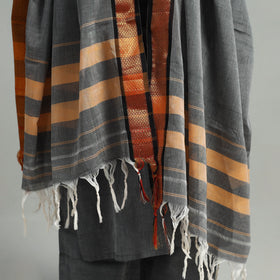  Cotton Grey Dharwad Kurta Set with Palazzo & Dupatta