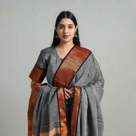  Cotton Grey Dharwad Kurta Set with Palazzo & Dupatta
