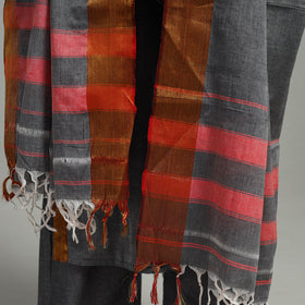  Grey Cotton Dharwad Kurta Set with Palazzo & Dupatta