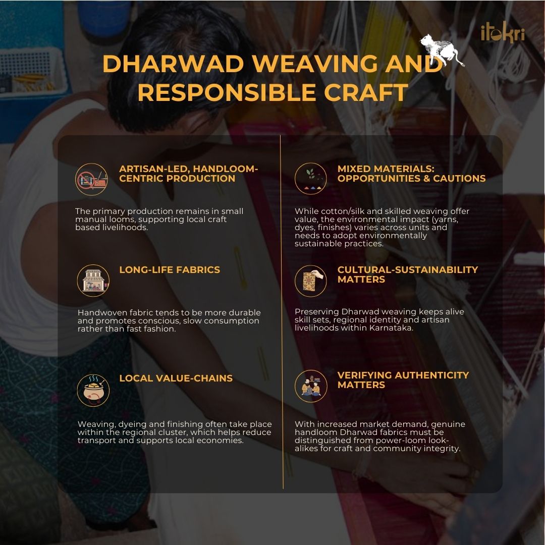 Grey - cotton dharwad kurta set with palazzo & dupatta 15