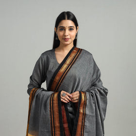  Grey Cotton Dharwad Kurta Set with Palazzo & Dupatta
