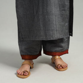  Grey Cotton Dharwad Kurta Set with Palazzo & Dupatta