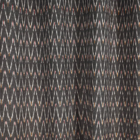 Grey - cotton door pochampally ikat curtain (7 x 3 feet)