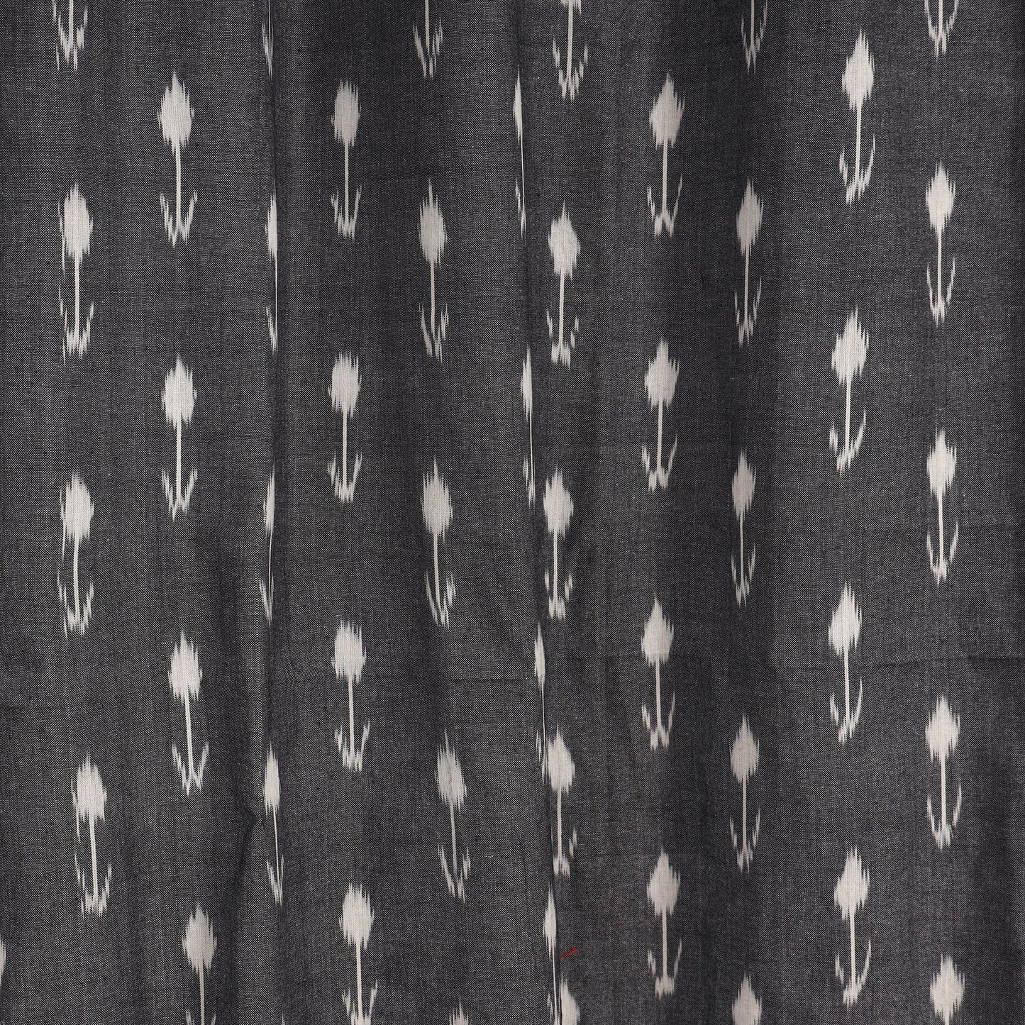 Grey - cotton door pochampally ikat curtain (7 x 3 feet)