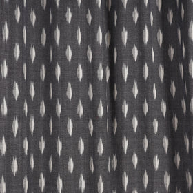 Grey - cotton door pochampally ikat curtain (7 x 3 feet)