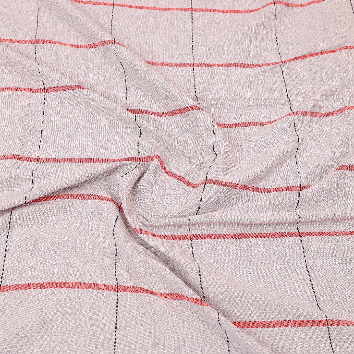 Grey - cotton double handloom bed cover (98 x 90 in) 50