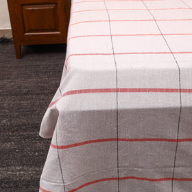 Grey - cotton double handloom bed cover (98 x 90 in) 50