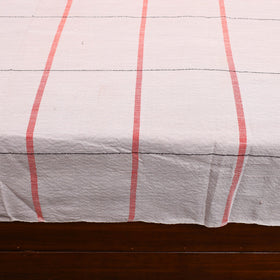 Grey - cotton double handloom bed cover (98 x 90 in) 50