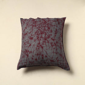 Grey Cotton Hand Batik Cushion Cover