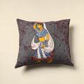 Grey - cotton hand batik cushion cover (18 x 18 in) 29