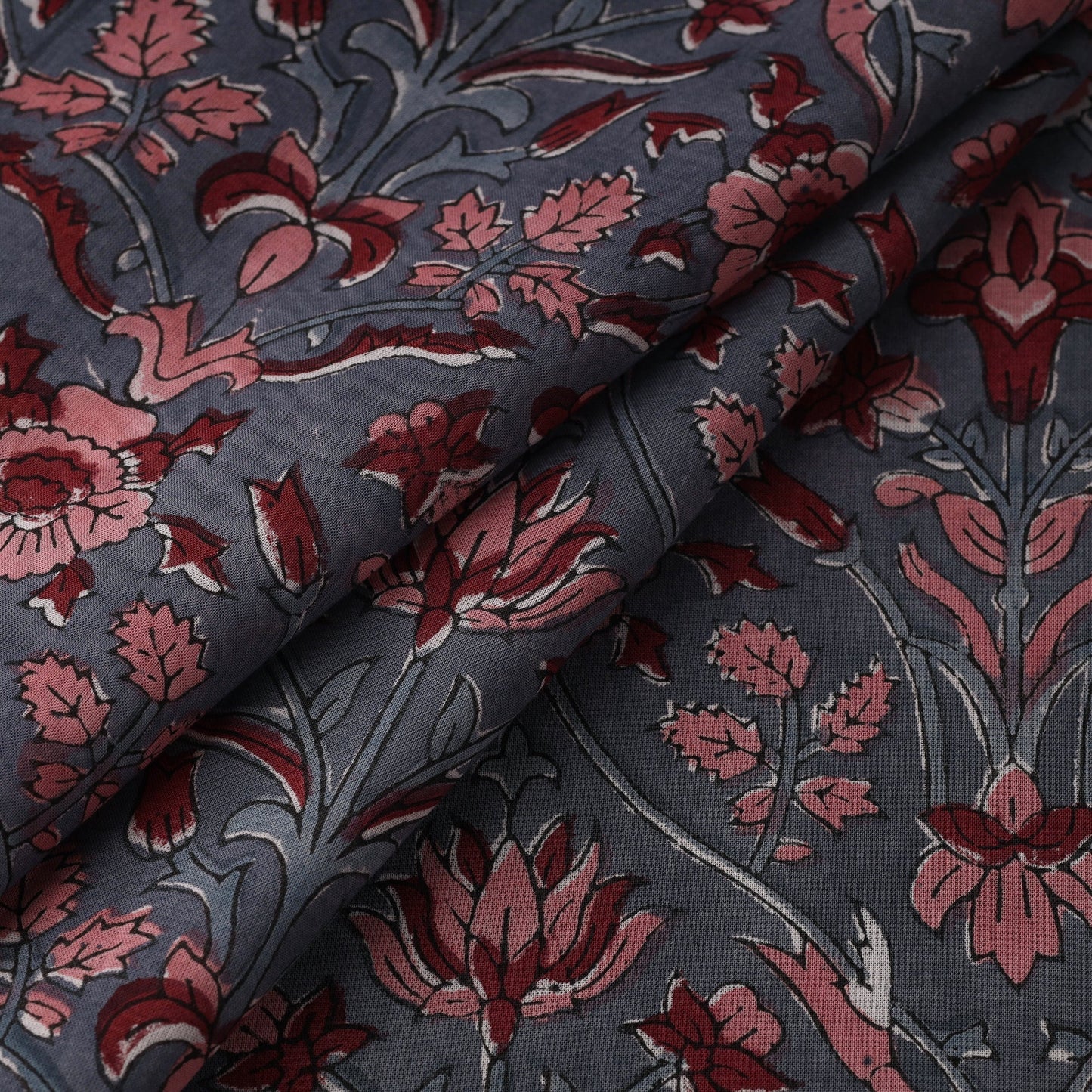 Cotton hand sanganeri fabric 17 - handcrafted