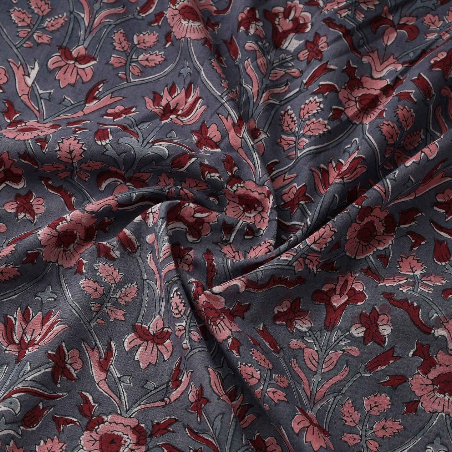 Cotton hand sanganeri fabric 17 - handcrafted