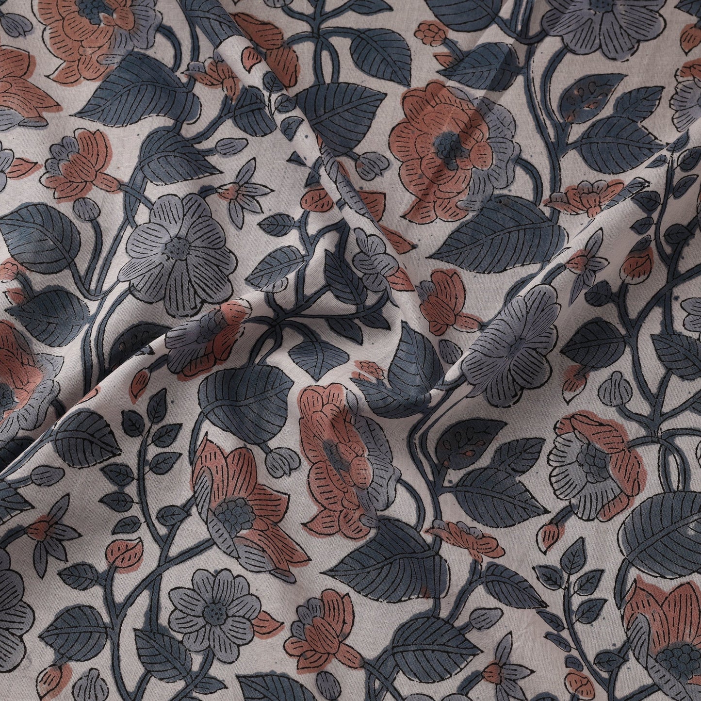Cotton hand sanganeri fabric 35 - handcrafted