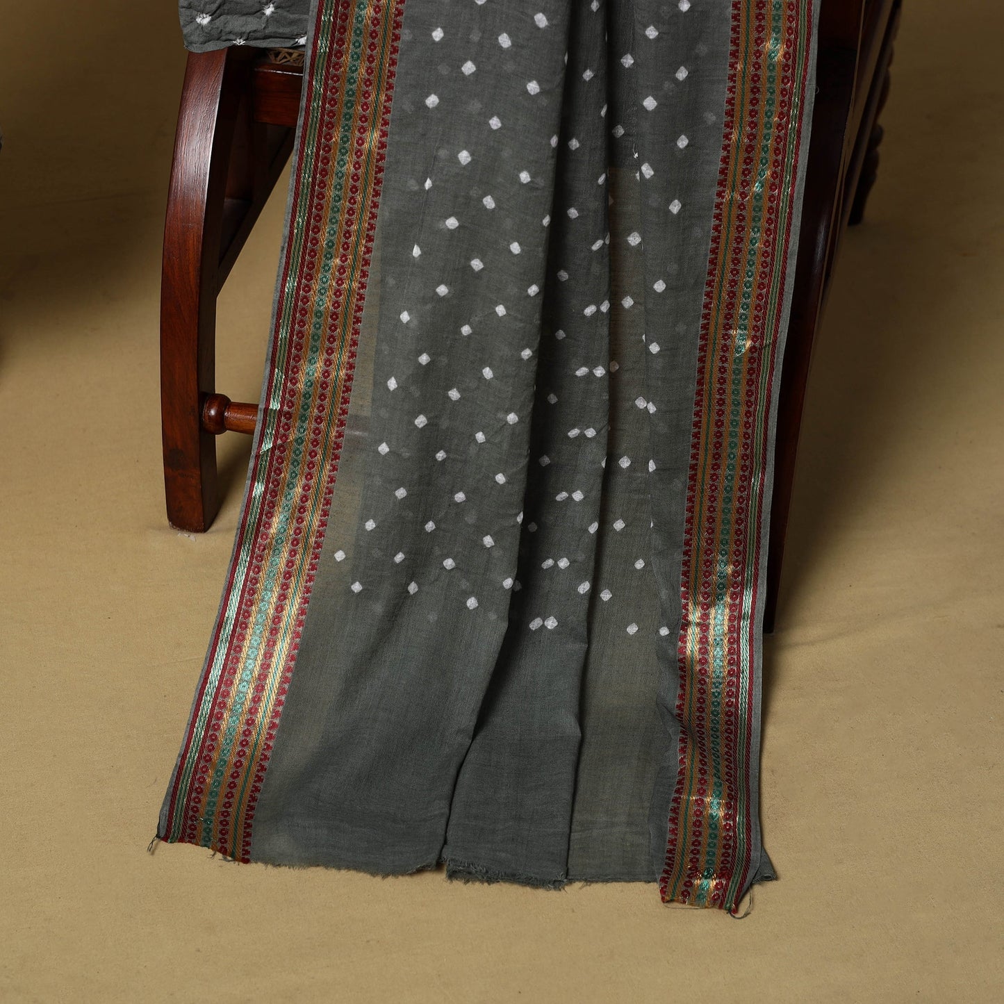 Pink - cotton hand kutch batik 3pc unstitched dress