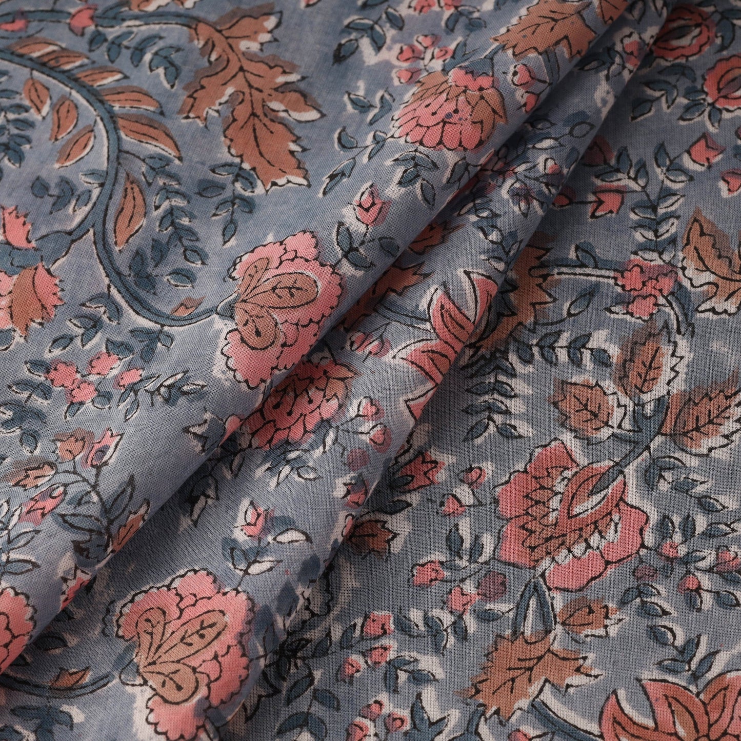 Cotton hand sanganeri fabric 39 - handcrafted