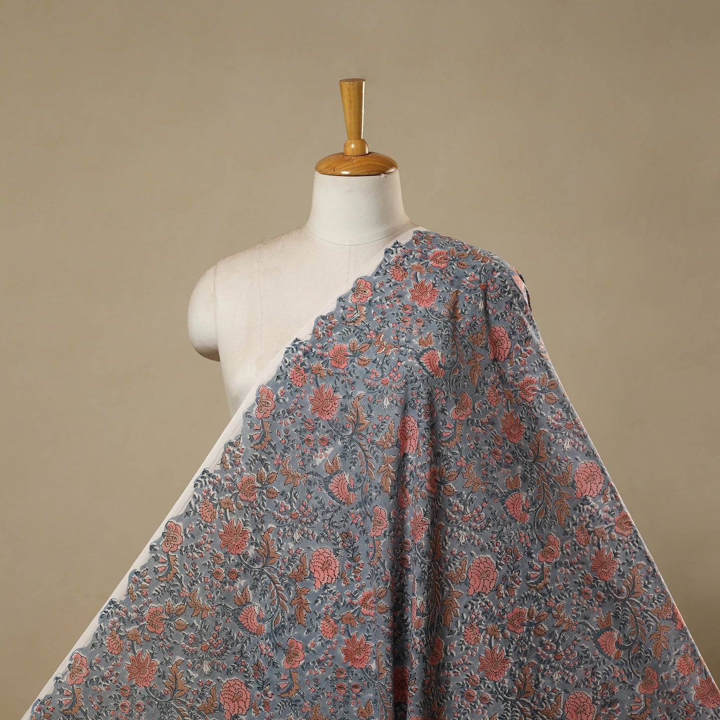 Cotton hand sanganeri fabric 39 - handcrafted