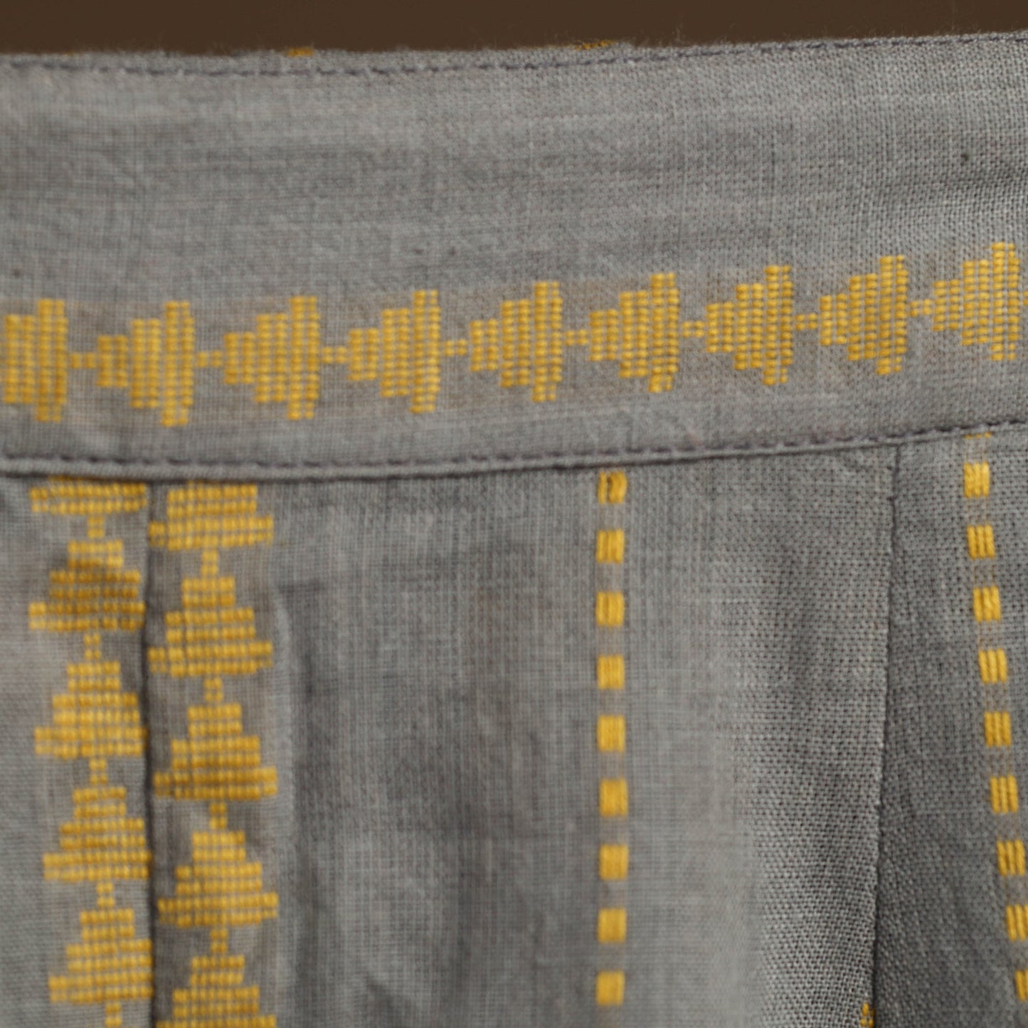 Grey - cotton jacquard weave palazzo 07 - handcrafted