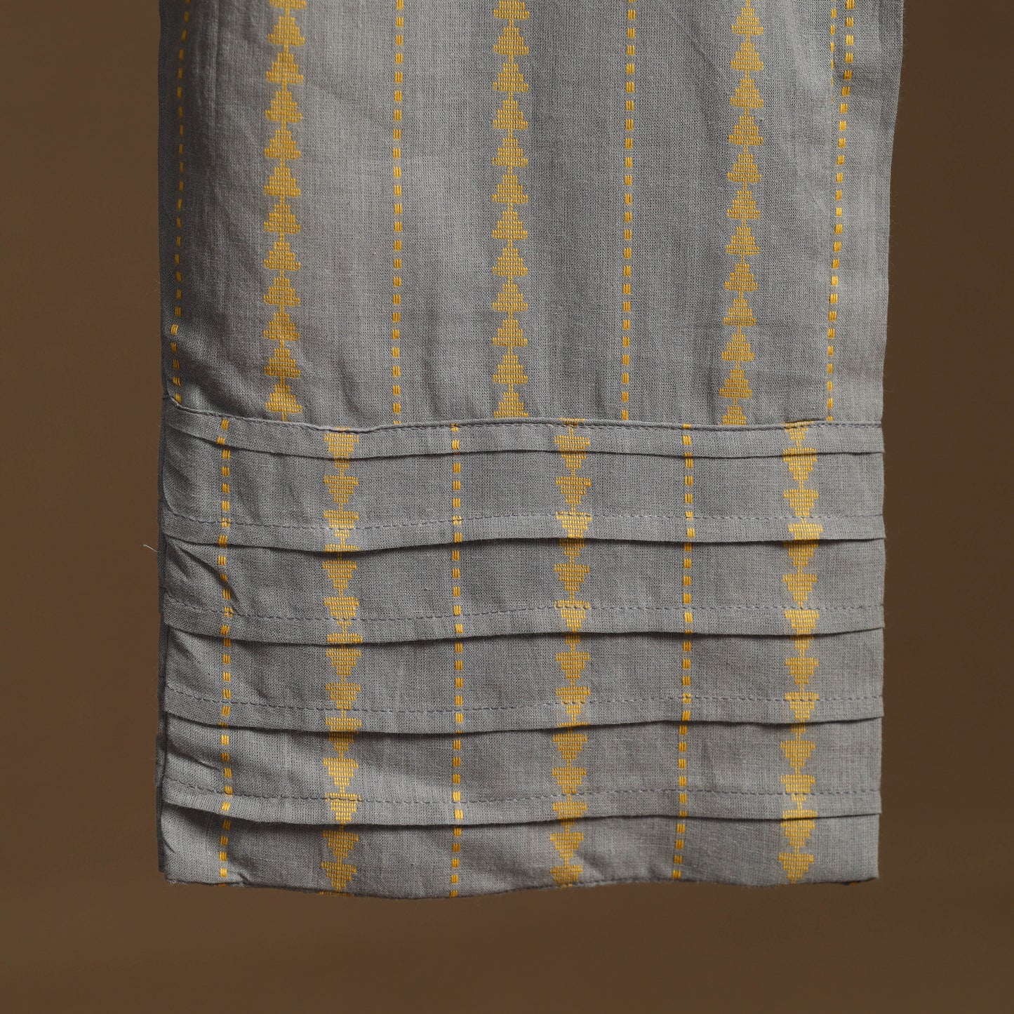 Grey - cotton jacquard weave palazzo 07 - handcrafted