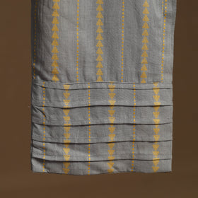 Grey - cotton jacquard weave palazzo 07 - handcrafted