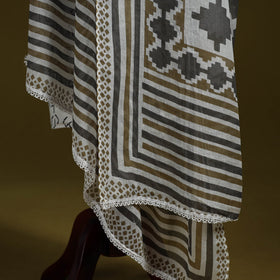 Cotton jaipur printed dupatta 20 - handcrafted