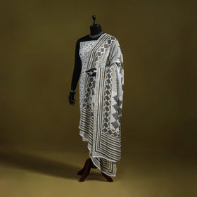Cotton jaipur printed dupatta 20 - handcrafted