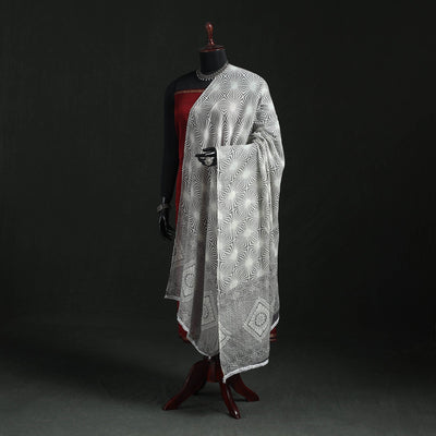 Cotton jaipur printed dupatta 93 - handcrafted