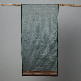 Grey - cotton khun weave stole 01 - handcrafted