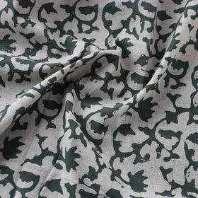 Grey - cotton kutch batik fabric 36 - handcrafted