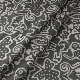  Grey Cotton Kutch Batik Print Fabric