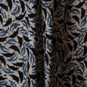 Grey - cotton kutch batik fabric 17 - handcrafted