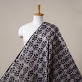 Grey Cotton Kutch Hand Batik Print Fabric