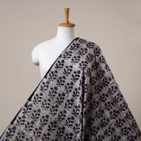 Grey Cotton Kutch Hand Batik Print Fabric