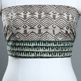 Grey - cotton pipad blouse piece 121 - handcrafted