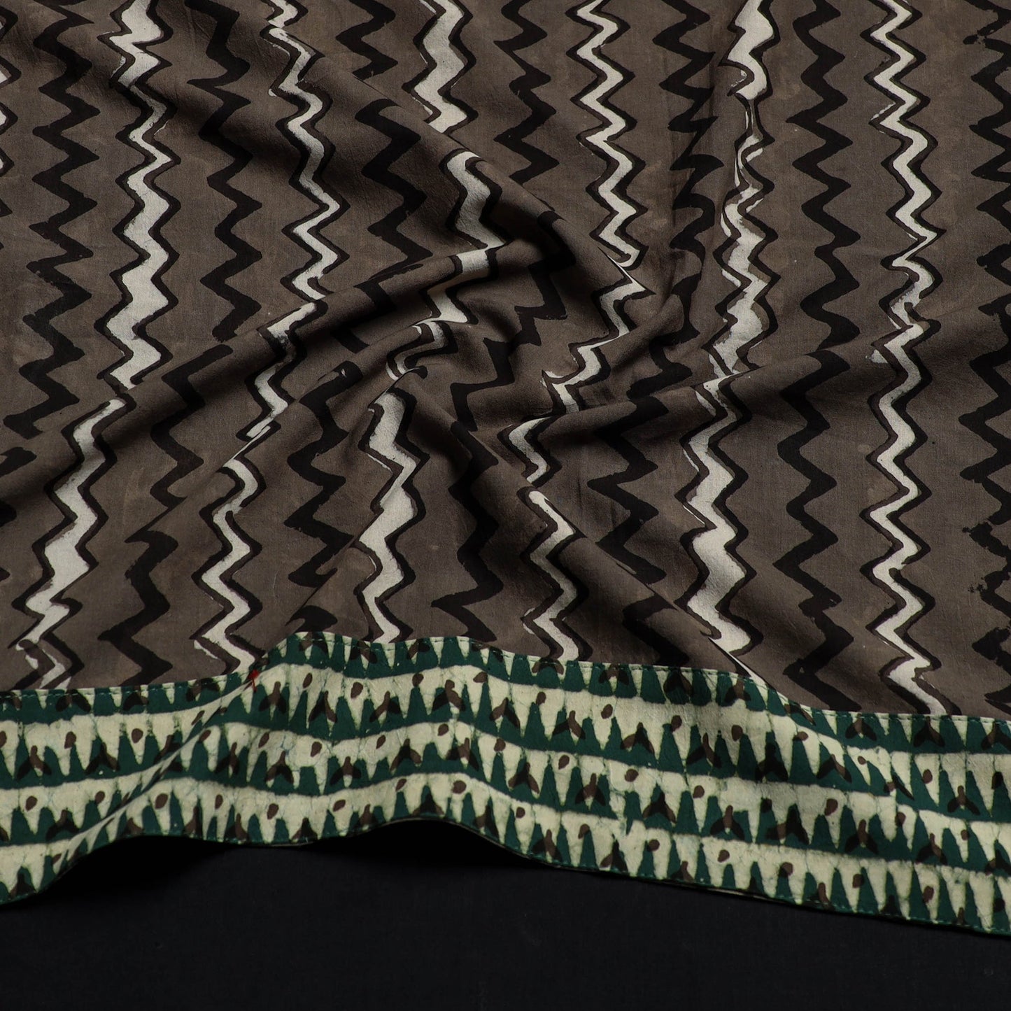 Grey - cotton pipad blouse piece 136 - handcrafted