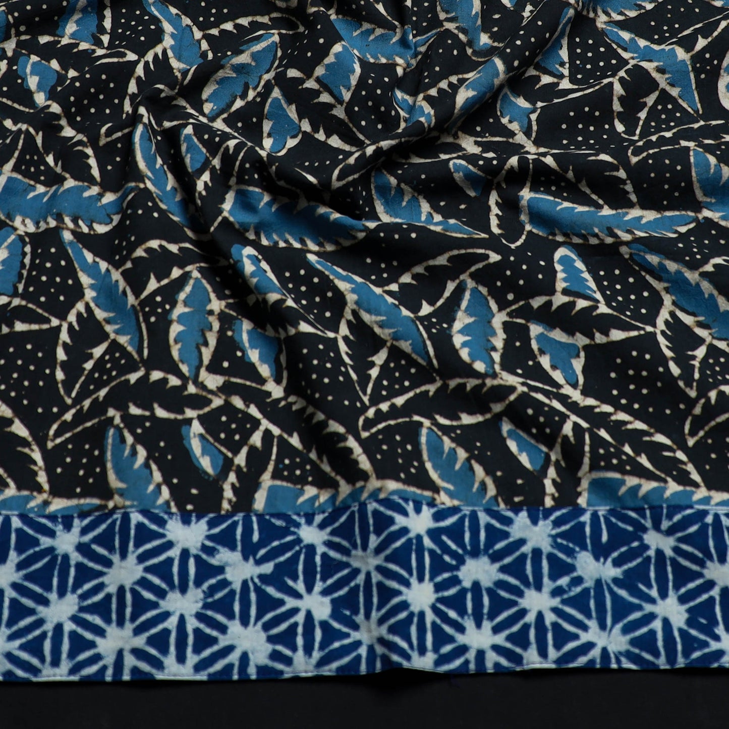 Grey - cotton pipad blouse piece 178 - handcrafted