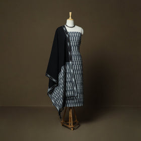Handloom cotton pochampally ikat 3pc unstitched dress