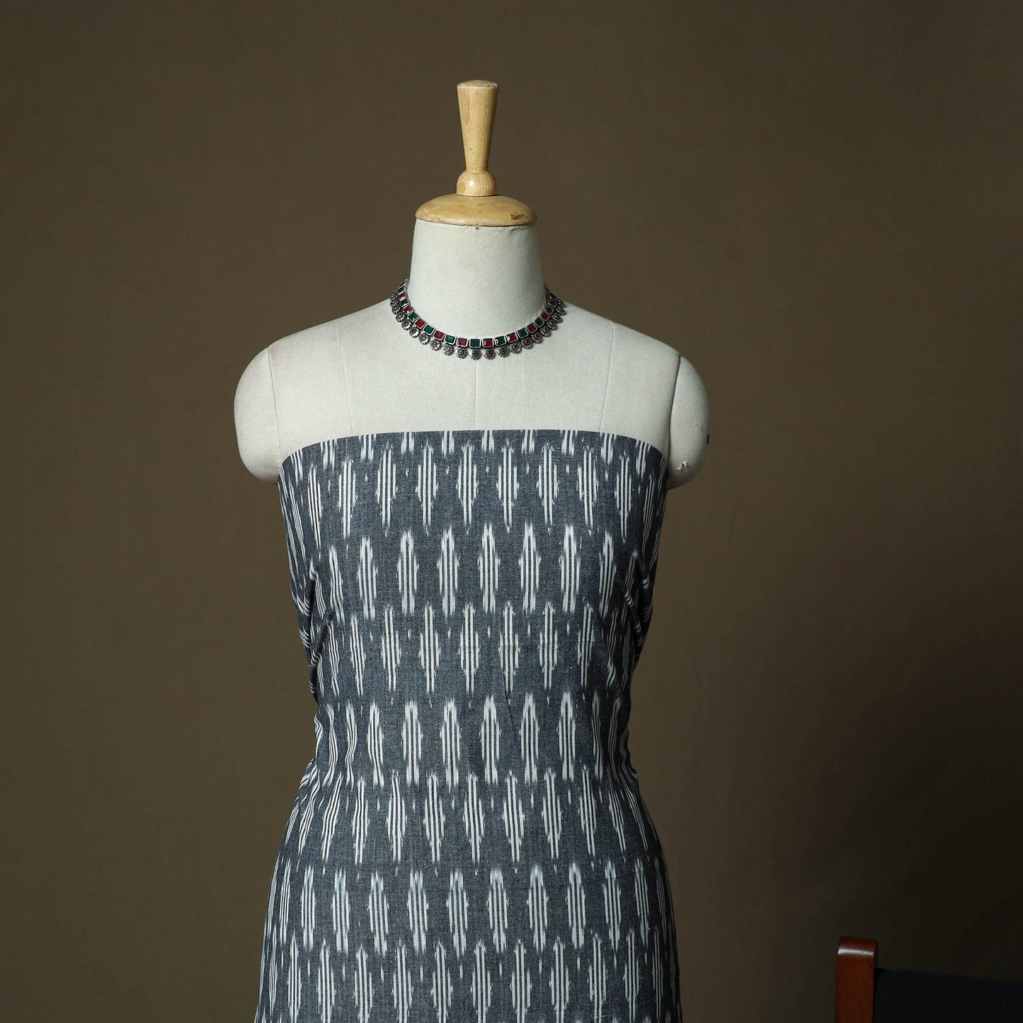Handloom cotton pochampally ikat 3pc unstitched dress