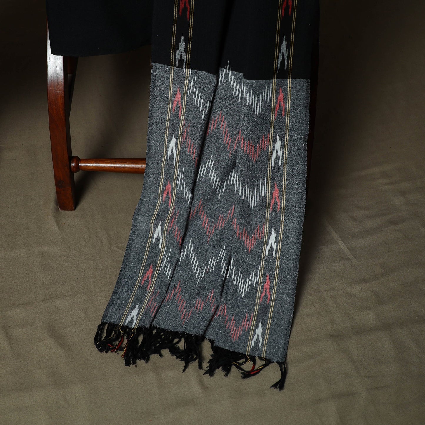 Handloom cotton pochampally ikat 3pc unstitched dress